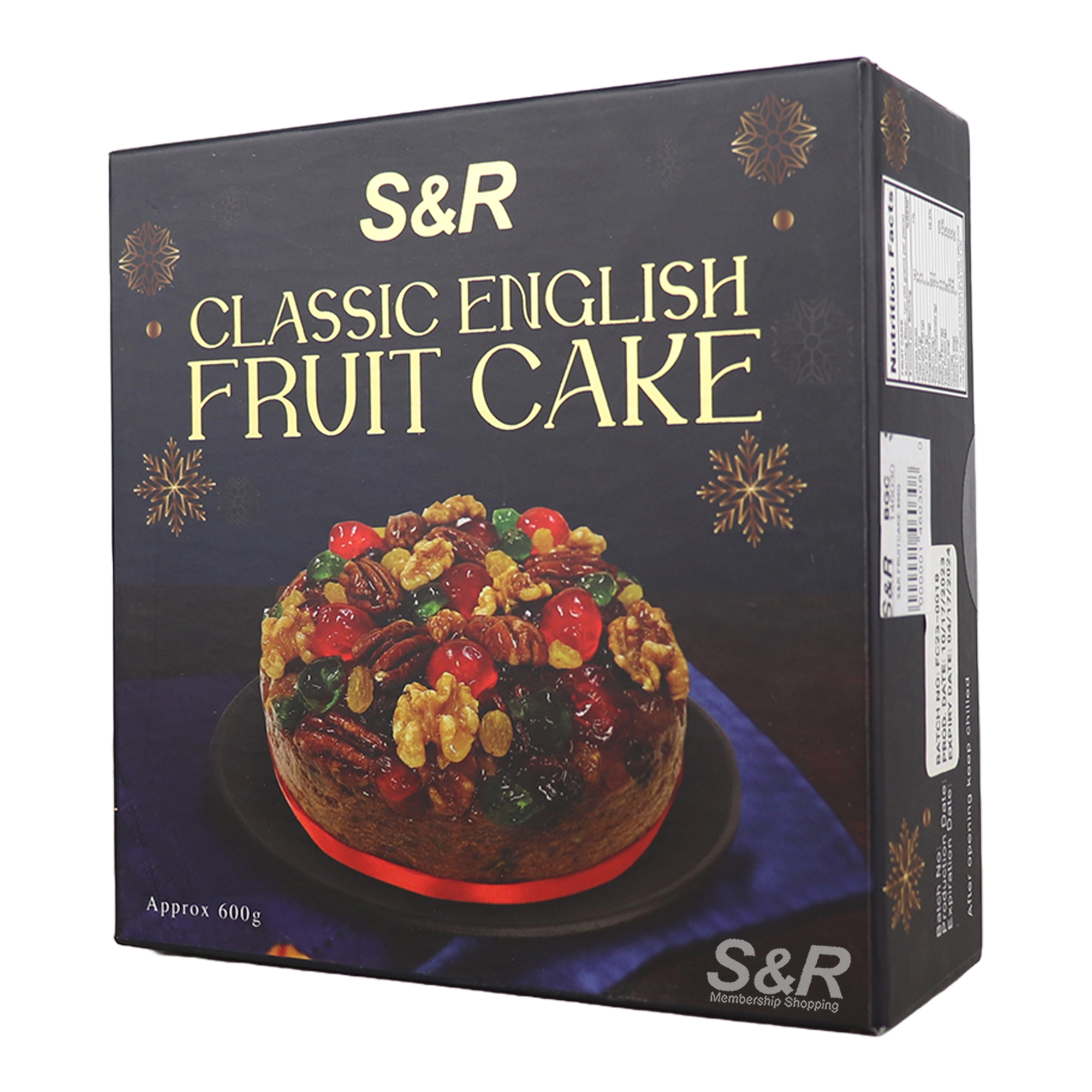 S&R Classic English Fruit Cake 600g